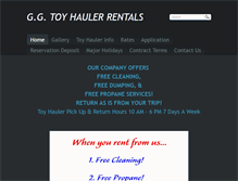 Tablet Screenshot of ggtoyhaulerrentals.com